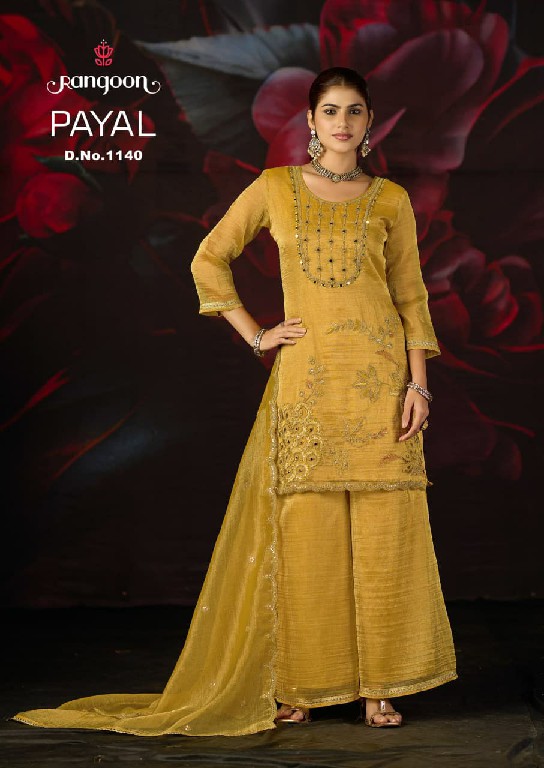 RANGOON PAYAL WHOLESALE READYMADE SALSA WITH WORK EXCLUSIVELY TRENDING 3 PCS SUITS SUPPLIER