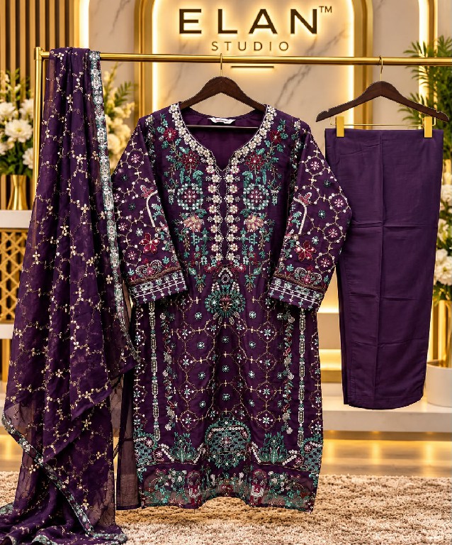 BILQIS D.NO 287A TO 287D WHOLESALE READYMADE CHIFFON WITH WORK PAKISTANI 3 PCS SUITS SUPPLIER