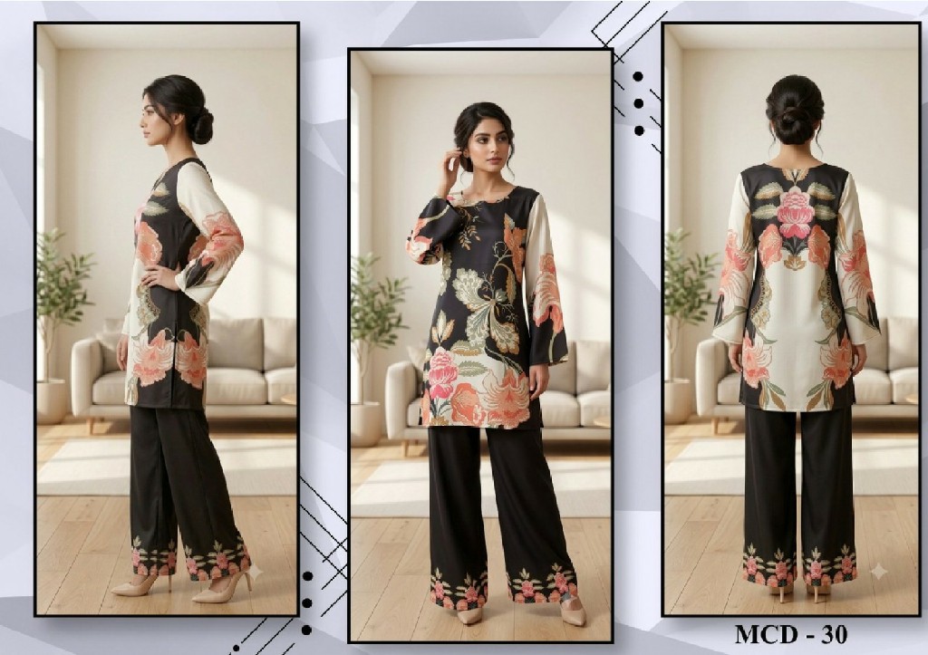 JELITE JISHA KAFTAN MODERN CO-ORD SET VOL 5 WHOLESALE READYMADE JAPAN SATIN DIGITALLY PRINTED CORD SET FOR EXPORT