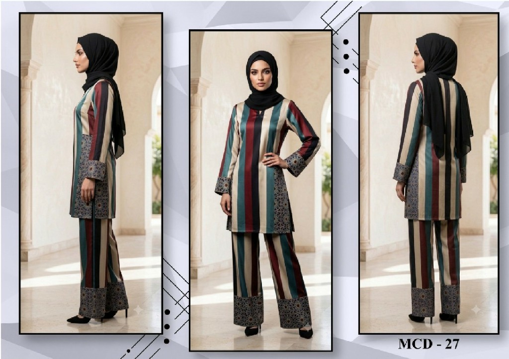 JELITE JISHA KAFTAN MODERN CO-ORD SET VOL 5 WHOLESALE READYMADE JAPAN SATIN DIGITALLY PRINTED CORD SET FOR EXPORT