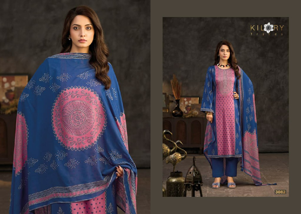 KILORY TRENDS SUNEHRI WHOLESALE PURE GAJJI SILK WITH HAND WORK UNSTITCH SALWAR SUITS SUPPLIER