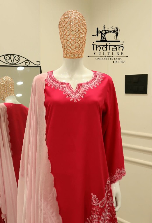 INDIAN CULTURE D.NO LRC-397 WHOLESALE READYMADE COTTON RAYON ELEGANT 3 PCS SUITS EXPORTER