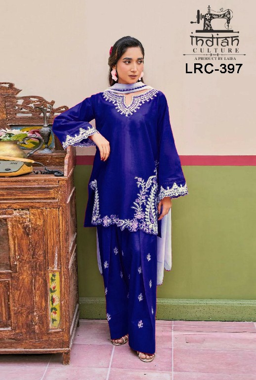 INDIAN CULTURE D.NO LRC-397 WHOLESALE READYMADE COTTON RAYON ELEGANT 3 PCS SUITS EXPORTER