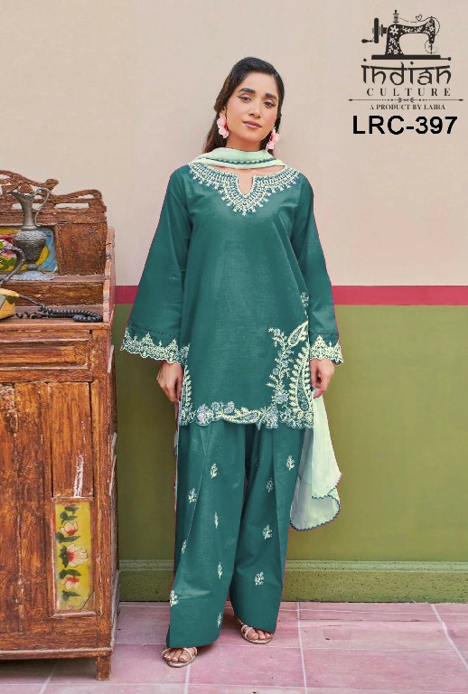 INDIAN CULTURE D.NO LRC-397 WHOLESALE READYMADE COTTON RAYON ELEGANT 3 PCS SUITS EXPORTER