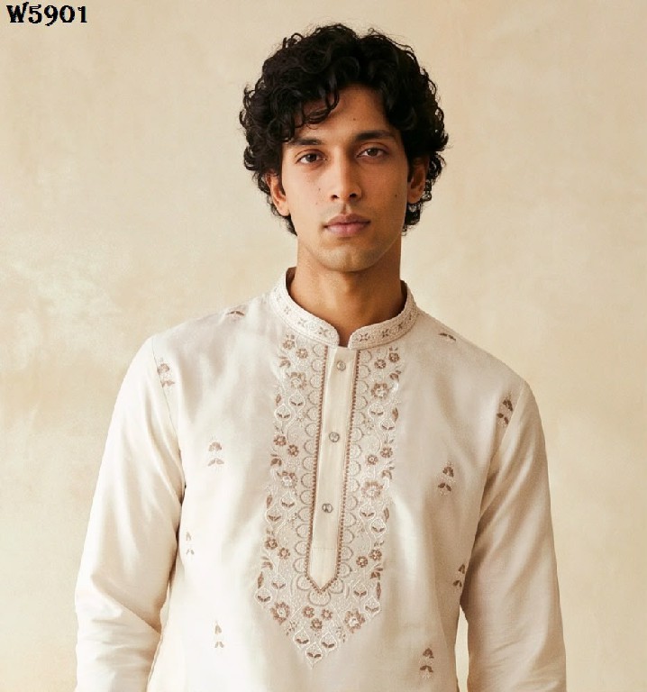 OUTLUK WEDDING COLLECTION VOL 59 WHOLESALE READYMADE SILK OCCASION SPECIAL KURTA WITH PANT FOR MEN EXPORTER