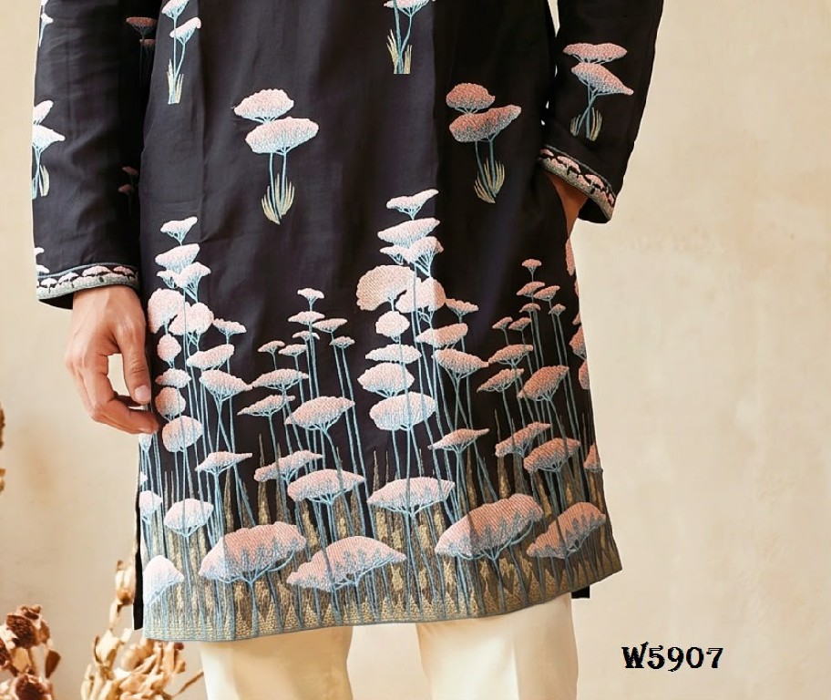 OUTLUK WEDDING COLLECTION VOL 59 WHOLESALE READYMADE SILK OCCASION SPECIAL KURTA WITH PANT FOR MEN EXPORTER