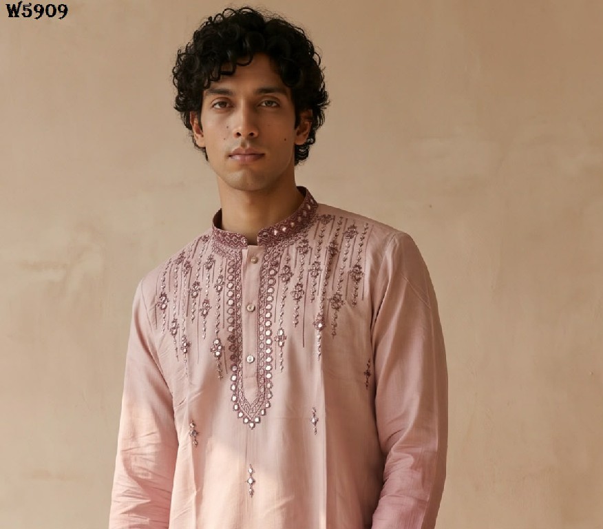 OUTLUK WEDDING COLLECTION VOL 59 WHOLESALE READYMADE SILK OCCASION SPECIAL KURTA WITH PANT FOR MEN EXPORTER