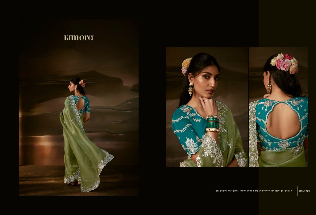 KIMORA CHANDRIMA WHOLESALE ZARI ORGANZA LUXURIOUS LOOK INDIAN SAREES FOR WOMEN SUPPLIER