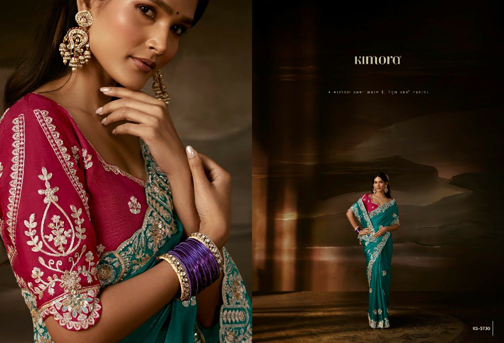 KIMORA CHANDRIMA WHOLESALE ZARI ORGANZA LUXURIOUS LOOK INDIAN SAREES FOR WOMEN SUPPLIER