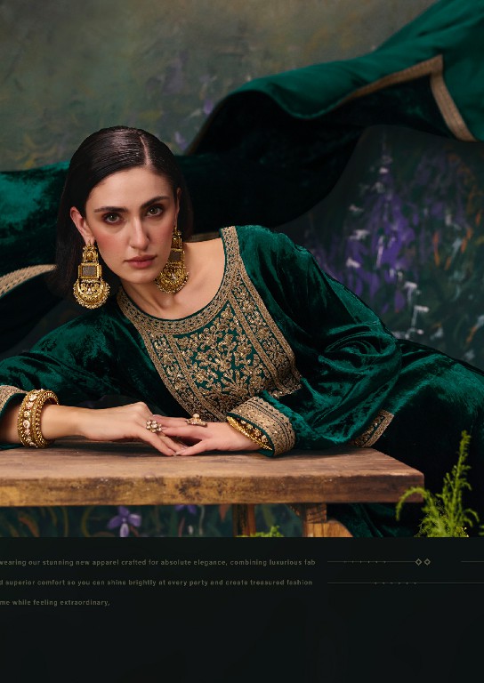 AIQA DIVINE ELEGANCE WHOLESALE VISCOSE VELVET WINTER SPECIAL UNSTITCH SALWAR SUITS SUPPLIER