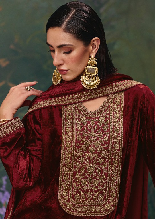 AIQA DIVINE ELEGANCE WHOLESALE VISCOSE VELVET WINTER SPECIAL UNSTITCH SALWAR SUITS SUPPLIER