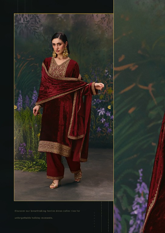 AIQA DIVINE ELEGANCE WHOLESALE VISCOSE VELVET WINTER SPECIAL UNSTITCH SALWAR SUITS SUPPLIER