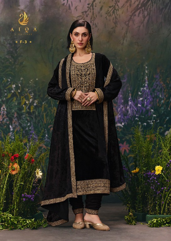 AIQA DIVINE ELEGANCE WHOLESALE VISCOSE VELVET WINTER SPECIAL UNSTITCH SALWAR SUITS SUPPLIER