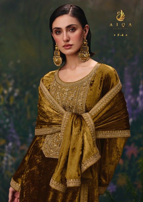 AIQA DIVINE ELEGANCE WHOLESALE VISCOSE VELVET WINTER SPECIAL UNSTITCH SALWAR SUITS SUPPLIER