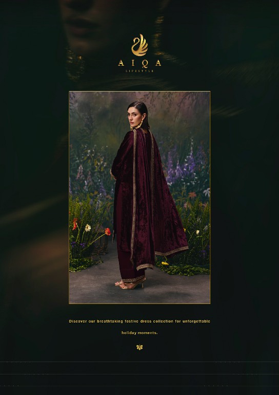 AIQA DIVINE ELEGANCE WHOLESALE VISCOSE VELVET WINTER SPECIAL UNSTITCH SALWAR SUITS SUPPLIER