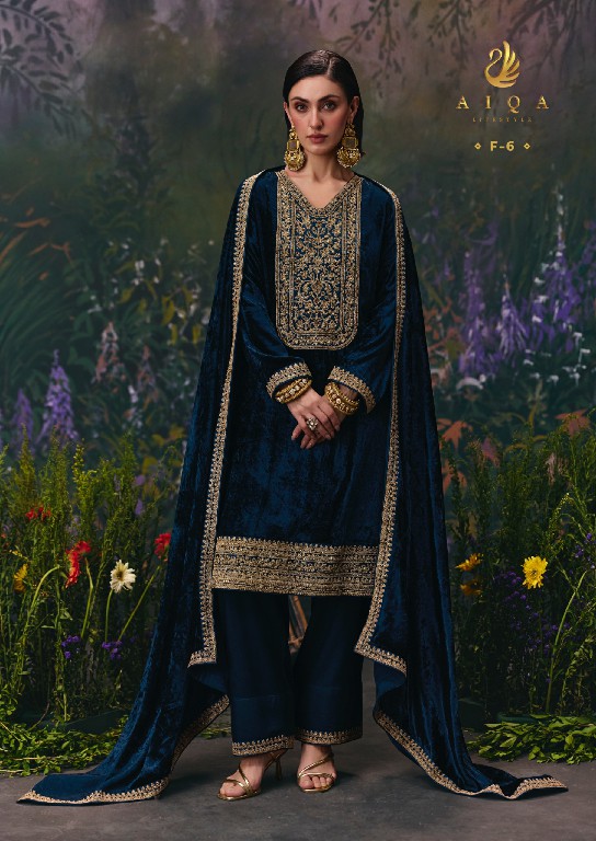 AIQA DIVINE ELEGANCE WHOLESALE VISCOSE VELVET WINTER SPECIAL UNSTITCH SALWAR SUITS SUPPLIER
