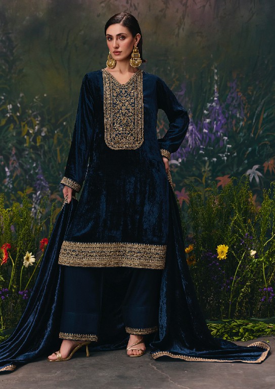 AIQA DIVINE ELEGANCE WHOLESALE VISCOSE VELVET WINTER SPECIAL UNSTITCH SALWAR SUITS SUPPLIER