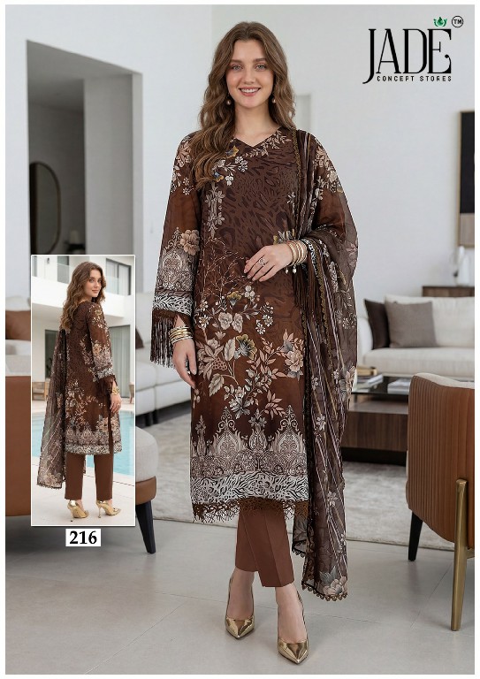 JADE CHEVRON EXCLUSIVE HEAVY COTTON VOL 22 WHOLESALE BEAUTIFUL DESIGN PAKISTANI FULLY STITCHED 3 PCS SUITS SUPPLIER