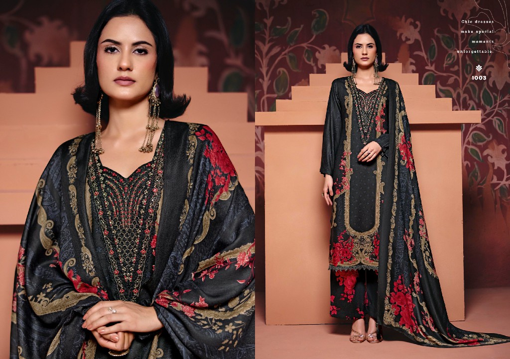 RANGATI PRINTS RANGREZZ WHOLESALE PASHMINA WINTER COLLECTION UNSTITCH SALWAR SUITS SUPPLIER