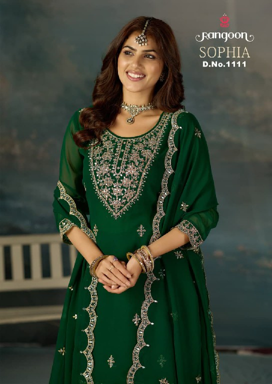 RANGOON SOPHIA WHOLESALE READYMADE GEORGETTE EXCLUSIVELY TRENDING 3 PCS SUITS EXPORTER