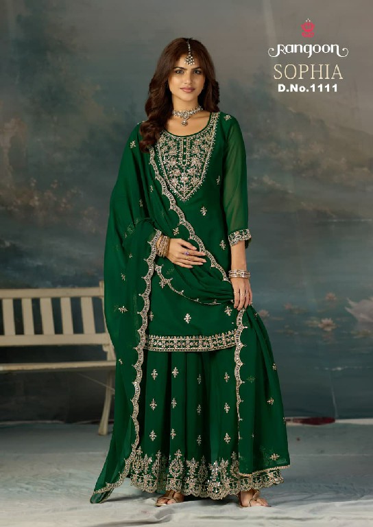 RANGOON SOPHIA WHOLESALE READYMADE GEORGETTE EXCLUSIVELY TRENDING 3 PCS SUITS EXPORTER