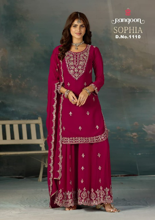 RANGOON SOPHIA WHOLESALE READYMADE GEORGETTE EXCLUSIVELY TRENDING 3 PCS SUITS EXPORTER
