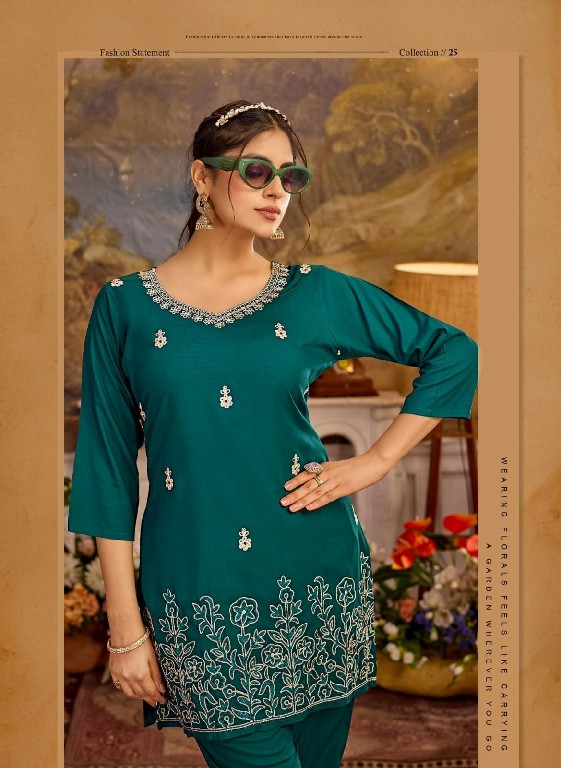RANGMAYA SUNSHINE WHOLESALE READYMADE RAYON TRENDY STYLISH CORD SET FOR EXPORT