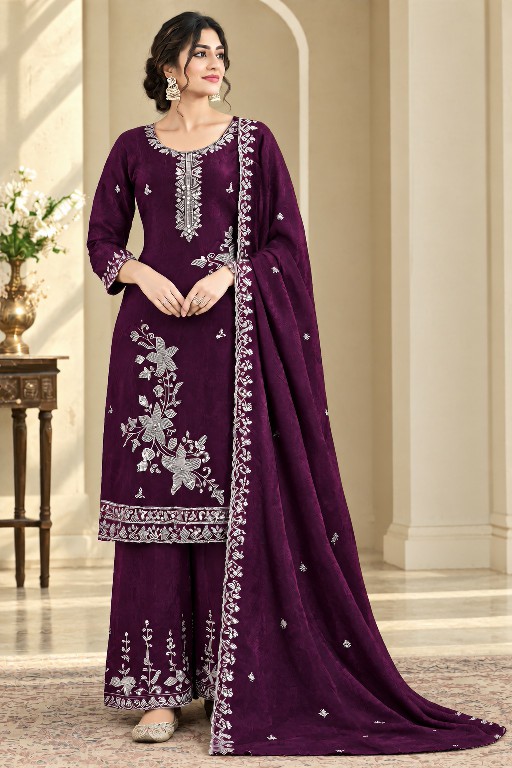 NLO D.NO 1211 WHOLESALE READYMADE FENDY BEADS WORK PLAZZO STYLE 3 PCS SUITS SUPPLIER