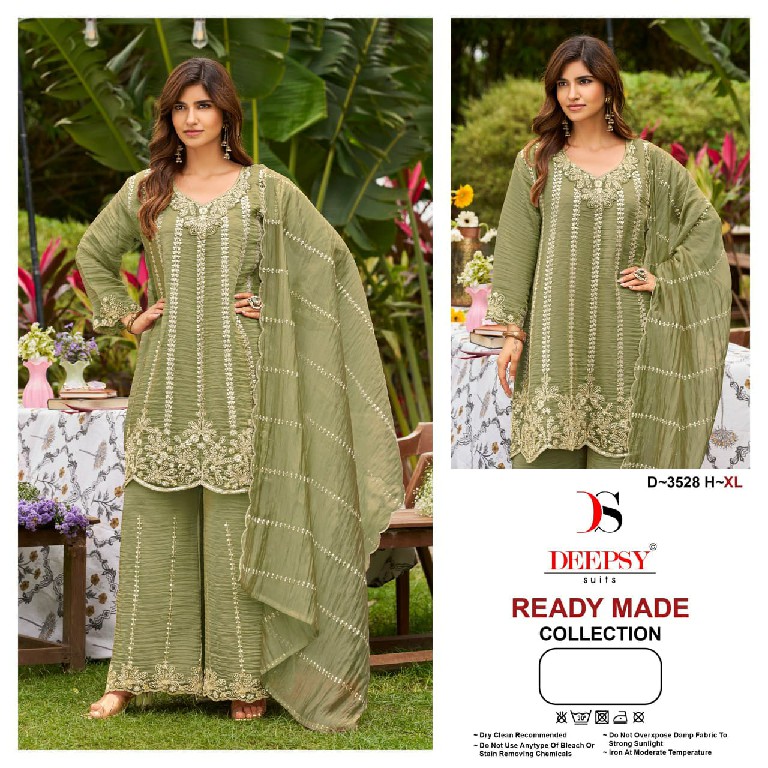 DEEPSY D.NO 3528 WHOLESALE READYMADE MASKA SILK PAKISTANI PAPLON STYLE 3 PCS SUITS FOR EXPORT