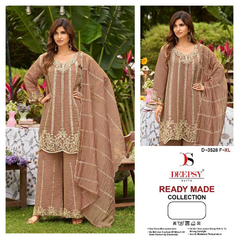 DEEPSY D.NO 3528 WHOLESALE READYMADE MASKA SILK PAKISTANI PAPLON STYLE 3 PCS SUITS FOR EXPORT