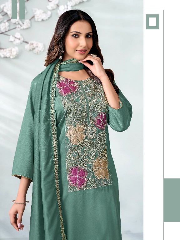SHODASHE MADHURI WHOLESALE READYMADE GAJJI SILK FESTIVE WEAR 3 PCS SUITS EXPORTER