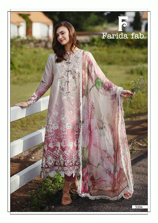 FARIDA FAB AMARA VOL 5 WHOLESALE PURE COTTON PRINTED PAKISTANI REGULAR WEAR DRESS MATERIAL EXPORTER