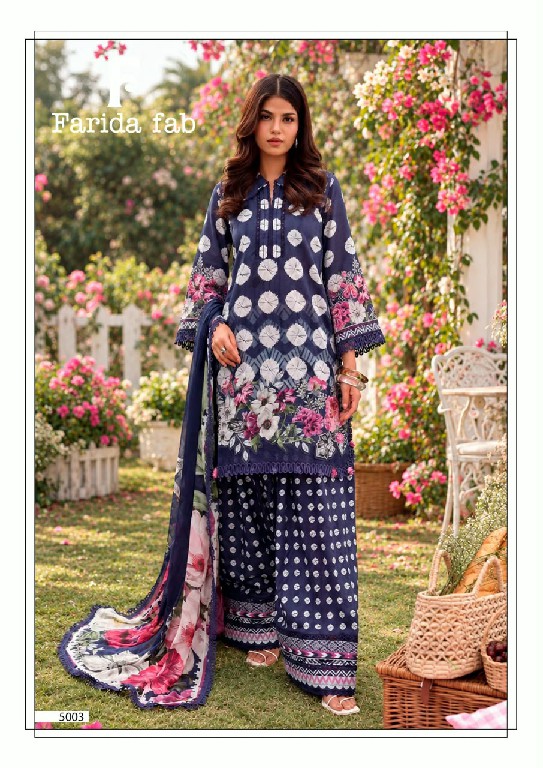 FARIDA FAB AMARA VOL 5 WHOLESALE PURE COTTON PRINTED PAKISTANI REGULAR WEAR DRESS MATERIAL EXPORTER