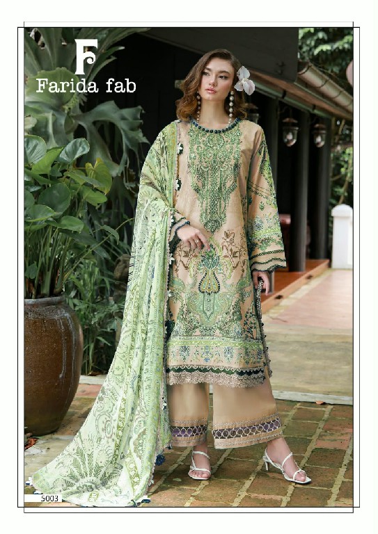 FARIDA FAB AMARA VOL 5 WHOLESALE PURE COTTON PRINTED PAKISTANI REGULAR WEAR DRESS MATERIAL EXPORTER