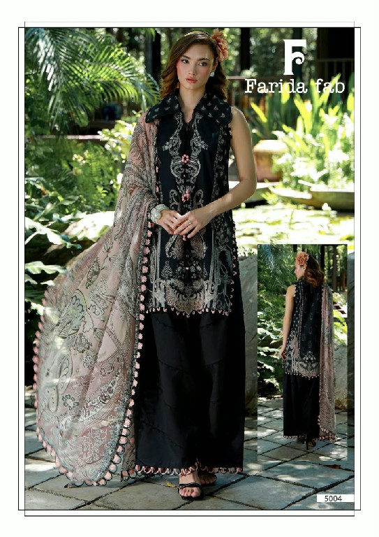 FARIDA FAB AMARA VOL 5 WHOLESALE PURE COTTON PRINTED PAKISTANI REGULAR WEAR DRESS MATERIAL EXPORTER