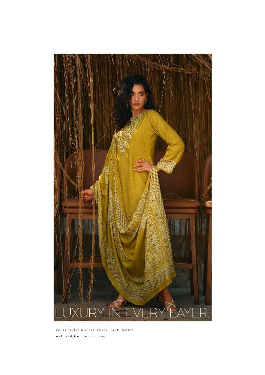 VIRVA SAHAR-E-NOOR WHOLESALE VISCOSE PASHMINA WINTER LUXURIOUS UNSTITCH SALWAR SUITS EXPORTER