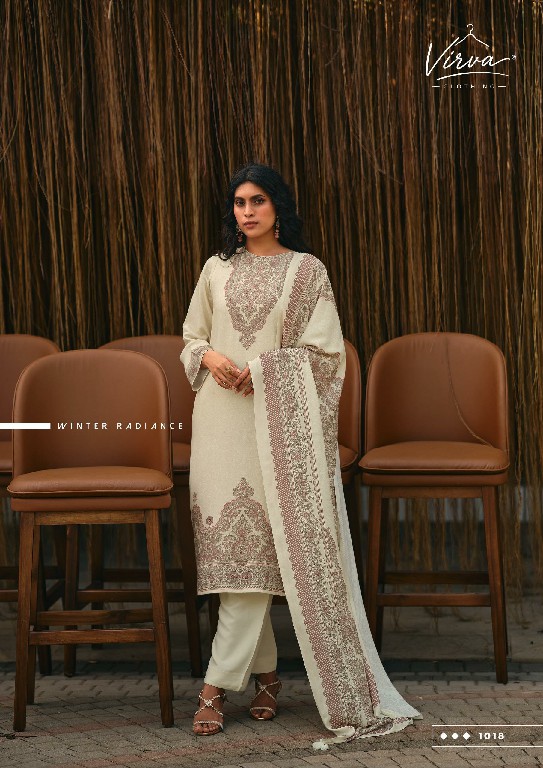 VIRVA SAHAR-E-NOOR WHOLESALE VISCOSE PASHMINA WINTER LUXURIOUS UNSTITCH SALWAR SUITS EXPORTER