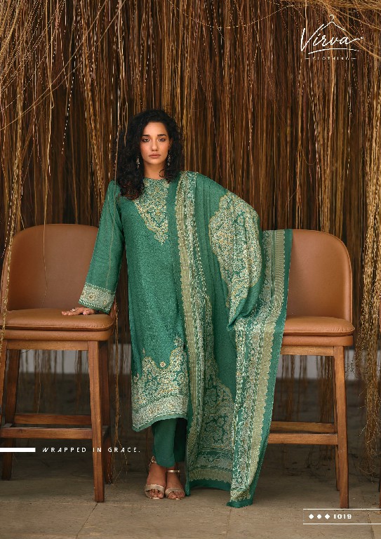 VIRVA SAHAR-E-NOOR WHOLESALE VISCOSE PASHMINA WINTER LUXURIOUS UNSTITCH SALWAR SUITS EXPORTER
