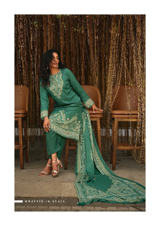 VIRVA SAHAR-E-NOOR WHOLESALE VISCOSE PASHMINA WINTER LUXURIOUS UNSTITCH SALWAR SUITS EXPORTER