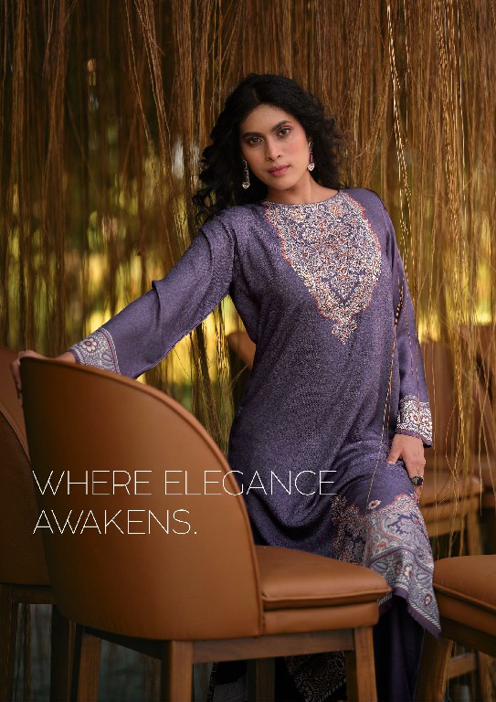VIRVA SAHAR-E-NOOR WHOLESALE VISCOSE PASHMINA WINTER LUXURIOUS UNSTITCH SALWAR SUITS EXPORTER