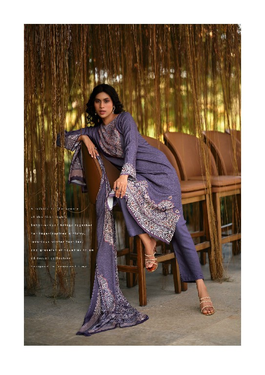 VIRVA SAHAR-E-NOOR WHOLESALE VISCOSE PASHMINA WINTER LUXURIOUS UNSTITCH SALWAR SUITS EXPORTER