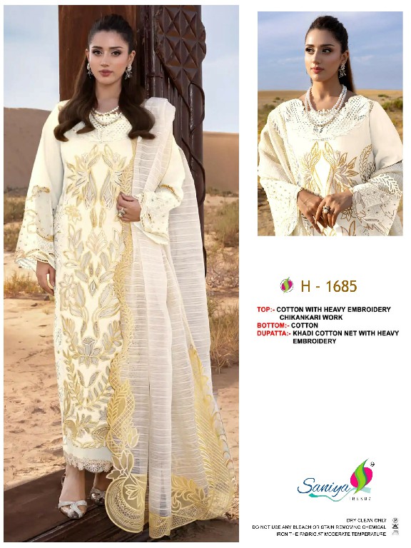 SANIYA TRENDZ RANG RASIYA PREMIUM LAWN VOL 3 WHOLESALE COTTON CHIKANKARI EMBROIDERED UNSTITCH SALWAR SUITS FOR EXPORT