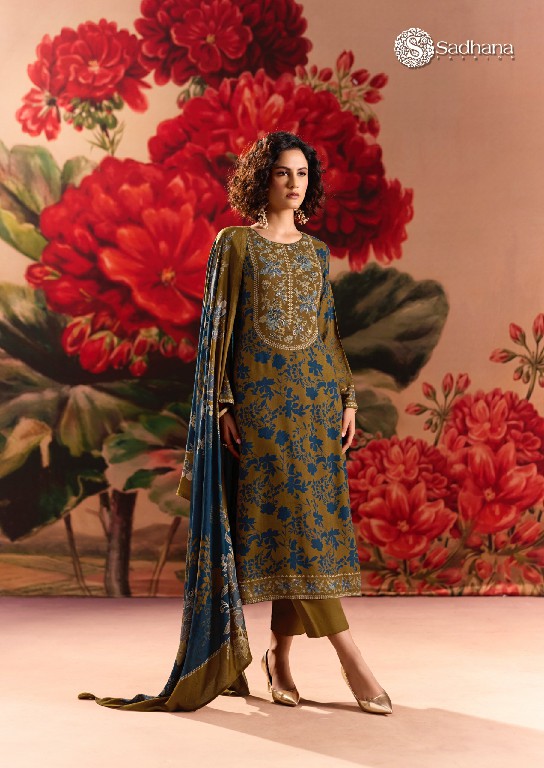 SADHANA ROSE REVERIE WHOLESALE VISCOSE PASHMINA WINTER COLLECTION UNSTITCH SALWAR SUITS EXPORTER