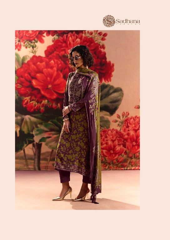SADHANA ROSE REVERIE WHOLESALE VISCOSE PASHMINA WINTER COLLECTION UNSTITCH SALWAR SUITS EXPORTER