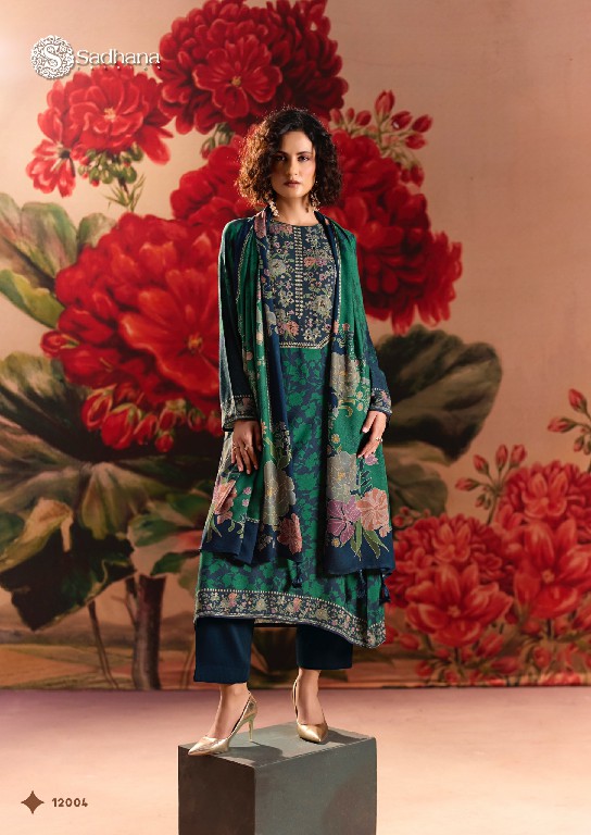 SADHANA ROSE REVERIE WHOLESALE VISCOSE PASHMINA WINTER COLLECTION UNSTITCH SALWAR SUITS EXPORTER