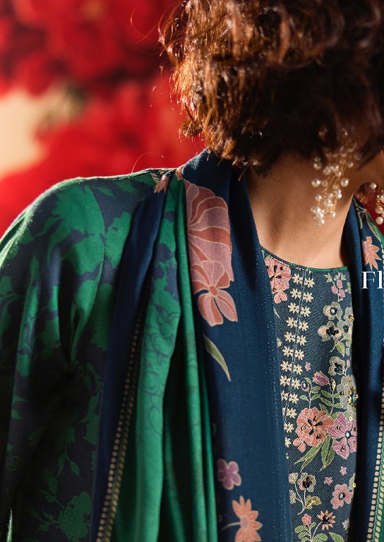 SADHANA ROSE REVERIE WHOLESALE VISCOSE PASHMINA WINTER COLLECTION UNSTITCH SALWAR SUITS EXPORTER