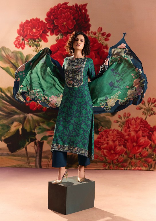 SADHANA ROSE REVERIE WHOLESALE VISCOSE PASHMINA WINTER COLLECTION UNSTITCH SALWAR SUITS EXPORTER
