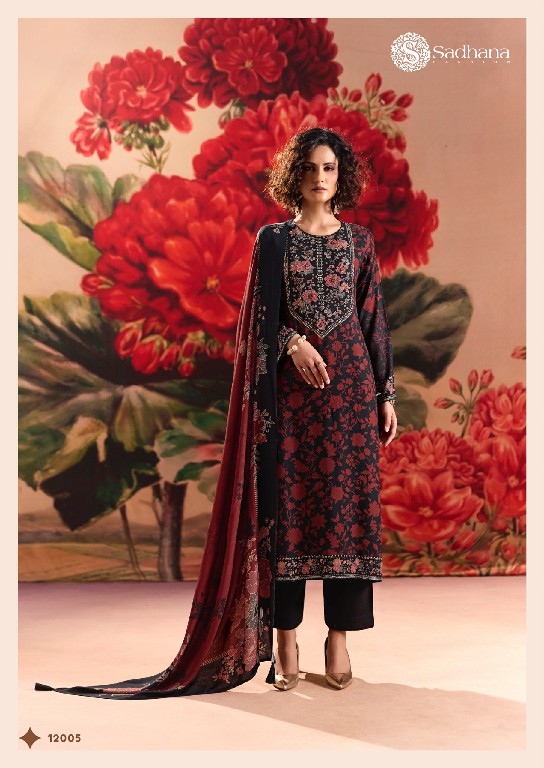 SADHANA ROSE REVERIE WHOLESALE VISCOSE PASHMINA WINTER COLLECTION UNSTITCH SALWAR SUITS EXPORTER