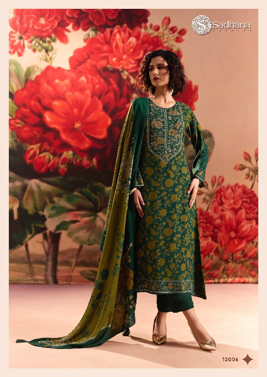 SADHANA ROSE REVERIE WHOLESALE VISCOSE PASHMINA WINTER COLLECTION UNSTITCH SALWAR SUITS EXPORTER