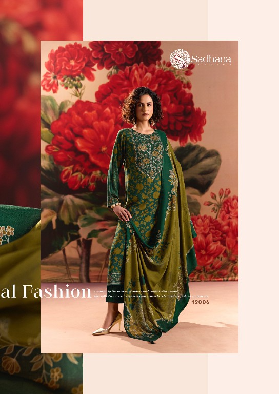 SADHANA ROSE REVERIE WHOLESALE VISCOSE PASHMINA WINTER COLLECTION UNSTITCH SALWAR SUITS EXPORTER